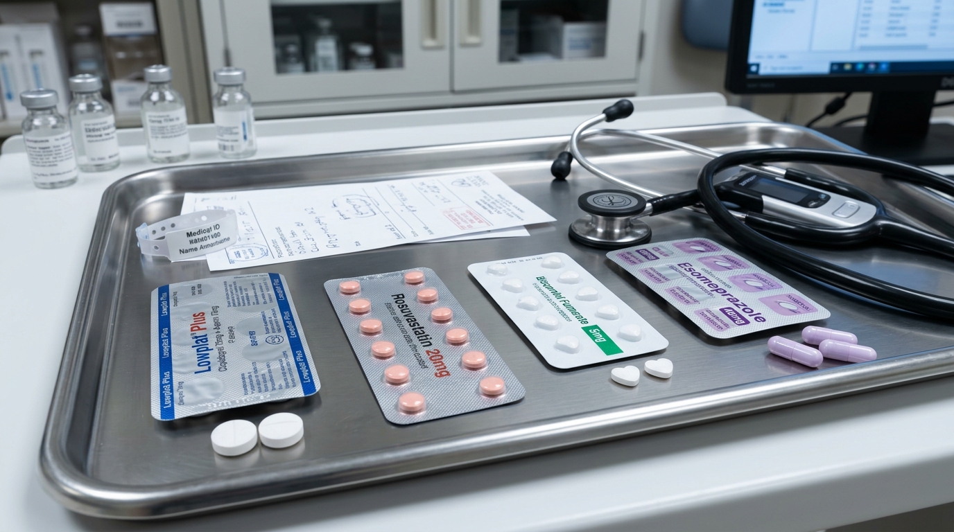 Current Cardiovascular Medication Blister Packs and Prescription